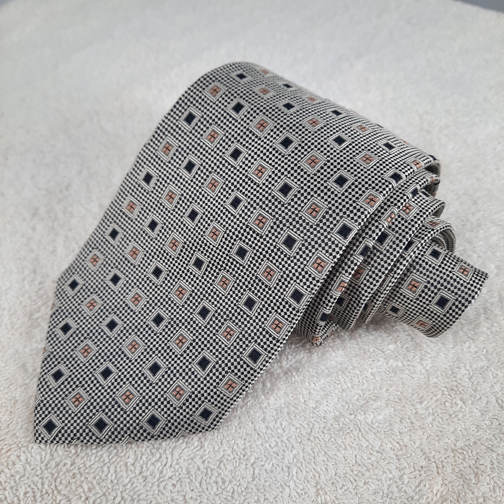 Peacock Silk Handmafe Geometric Patterned Men's Tie